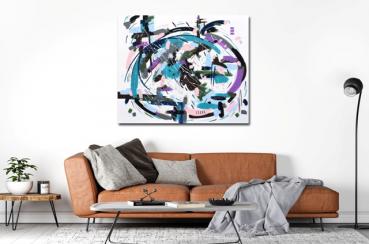 Buy modern painting living room - abstract 1383